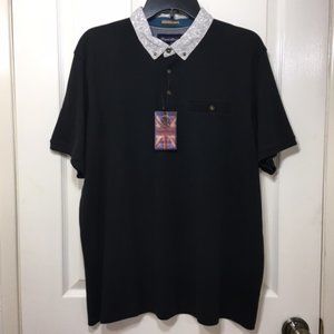 NWT English Laundry, Men, Polo shirt, short sleeves, Black, size L